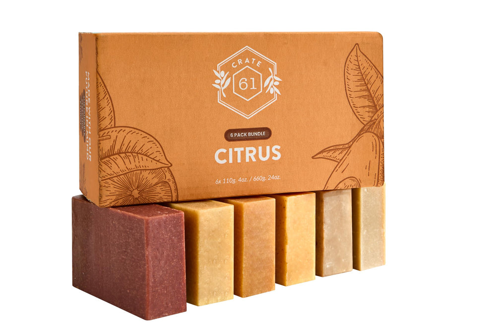 Crate 61 Organics jabón Citrus con ingredientes oliva y coco