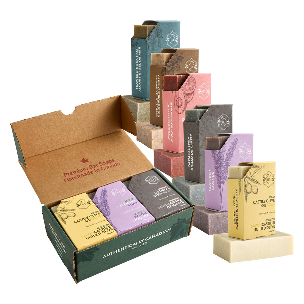 Crate 61 Organics barra jabón natural con aceites esenciales para aromaterapia diaria