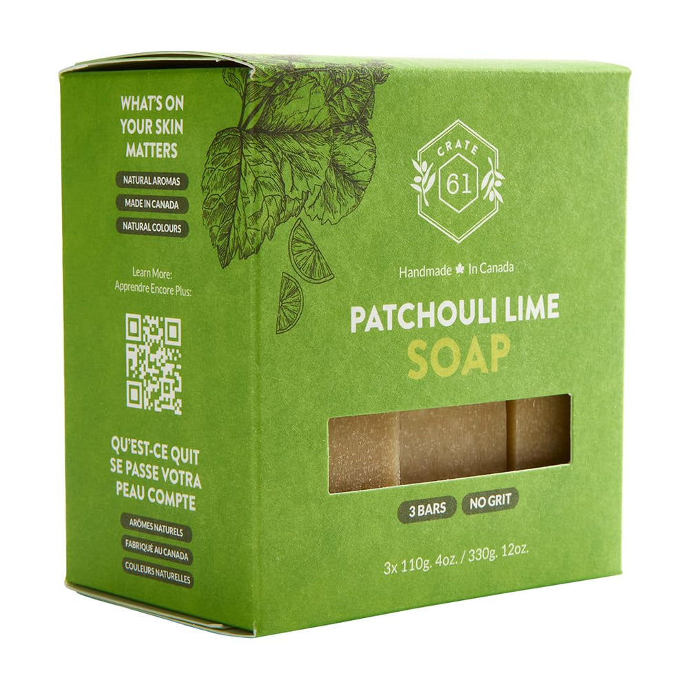 Crate 61 Organics ingredientes naturales para limpieza suave y nutritiva.