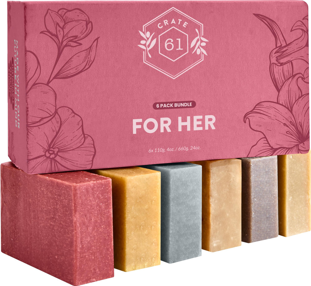 Crate 61 Organics natural fragrance from essential oils for a subtle aroma.
