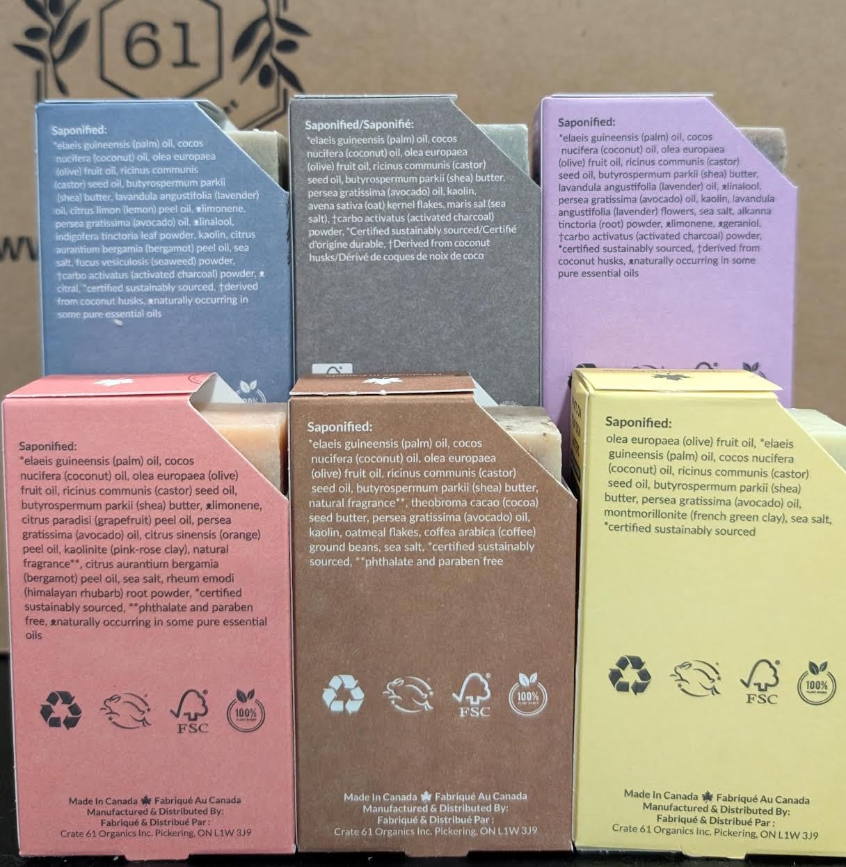 Crate 61 Organics regalo de jabón Citrus para cualquier ocasión