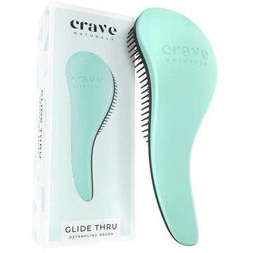 Crave Naturals Biggie Glide Thru cepillo desenredante para deslizamiento suave
