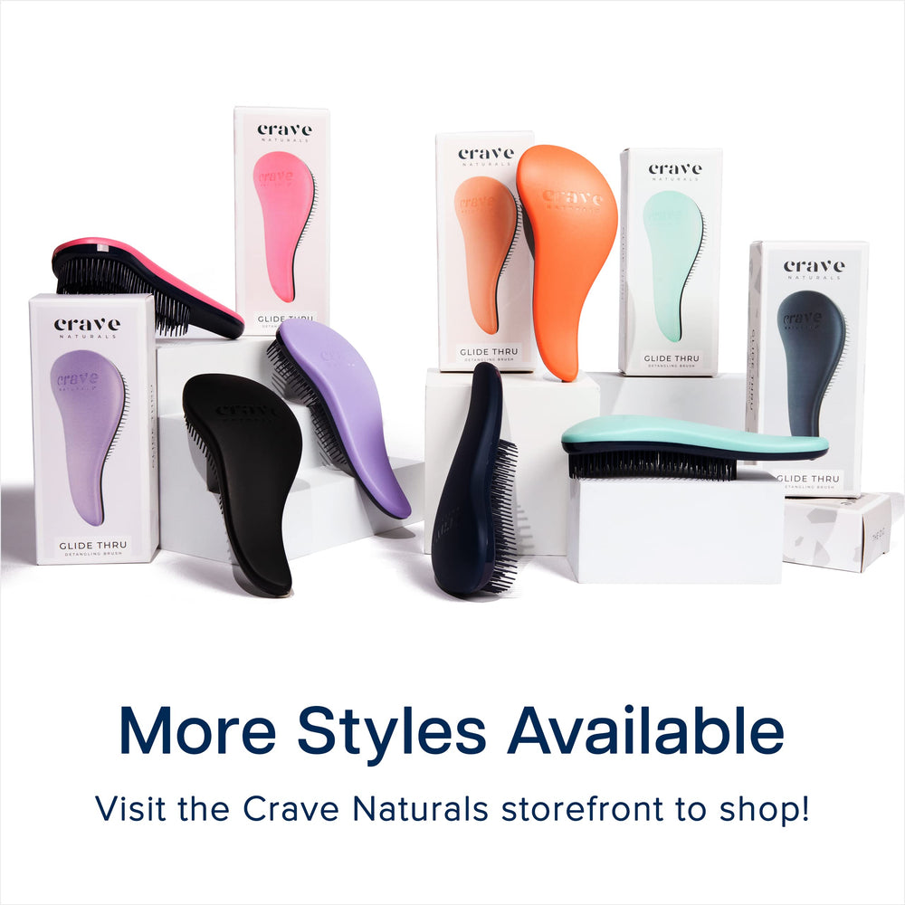 Crave Naturals Glide Thru: cepillo compacto para baño y viaje.