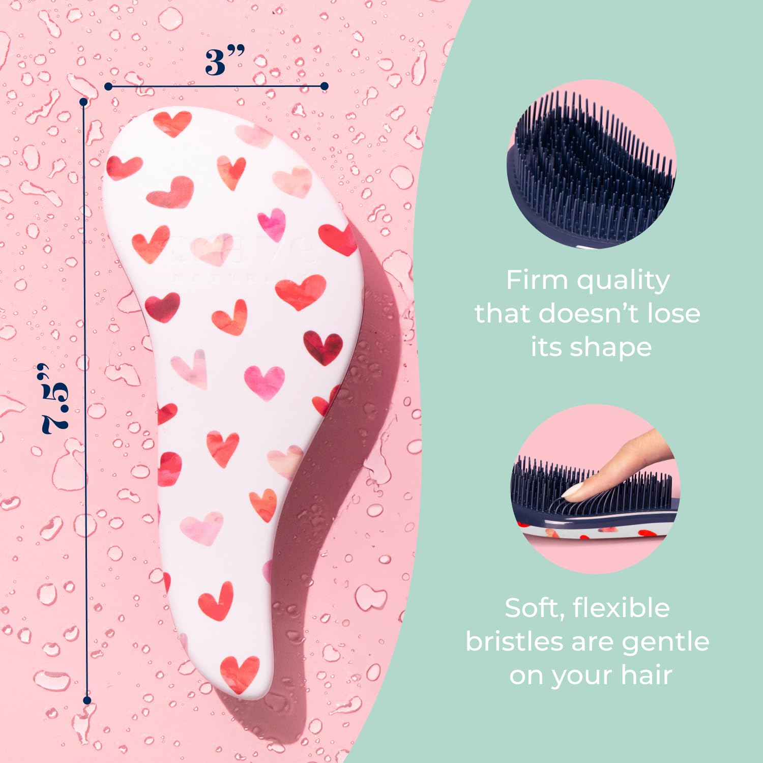 Crave Naturals Glide Thru para cabello mojado, peinado suave sin fricción excesiva.
