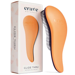 Crave Naturals Glide Thru cepillo desenredante coral para cabello suave sin tirones