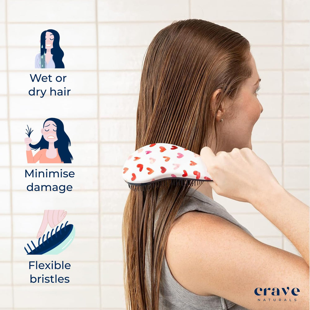 Crave Naturals Glide Thru es ideal para niños, menos tirones al desenredar.