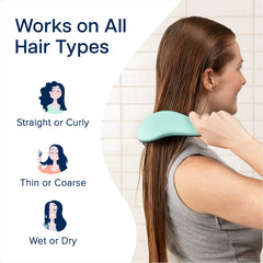 Crave Naturals Glide Thru para ninos, cepillo suave para cueros cabelludos sensibles.
