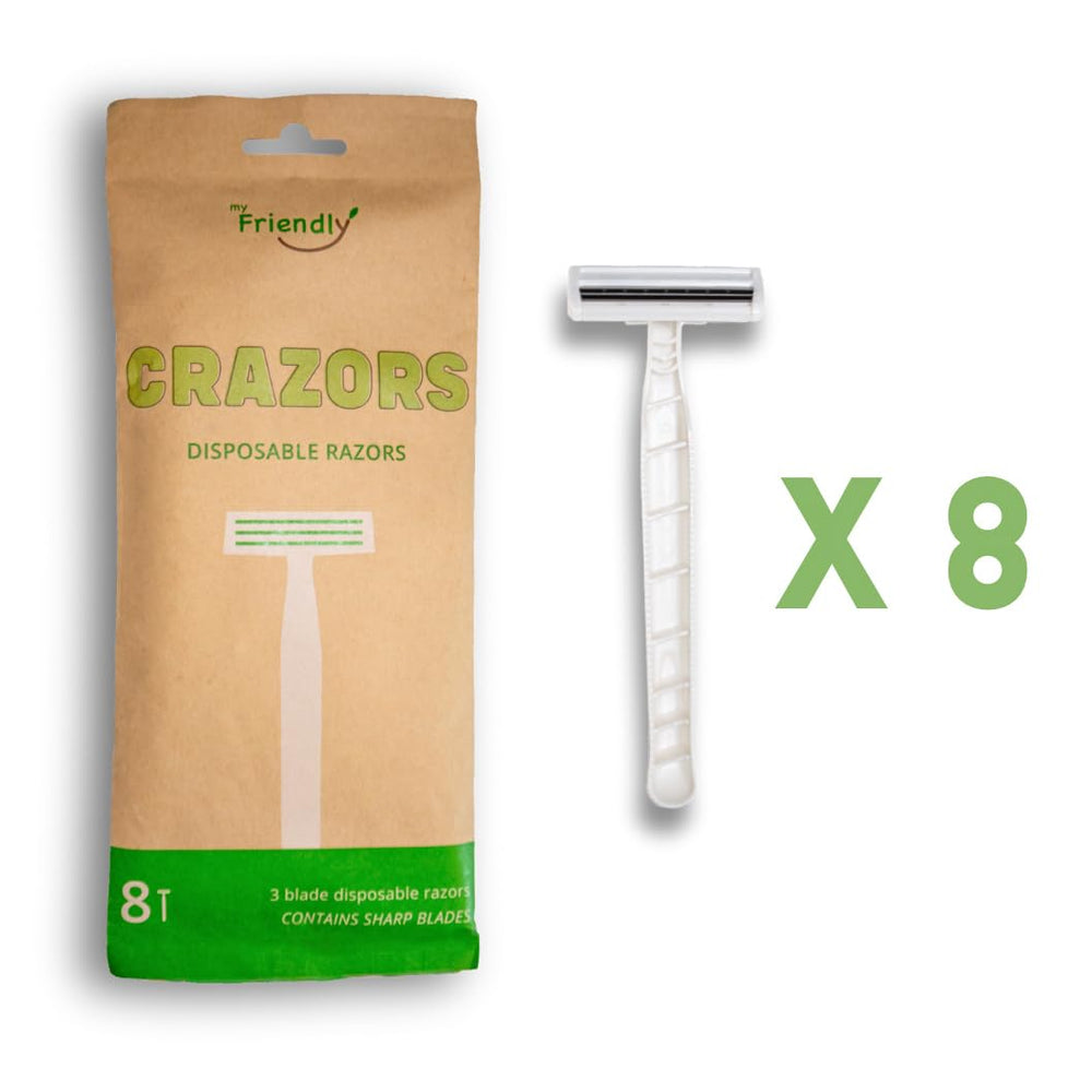 Crazors ocho unidades, práctico para viaje y uso diario.
