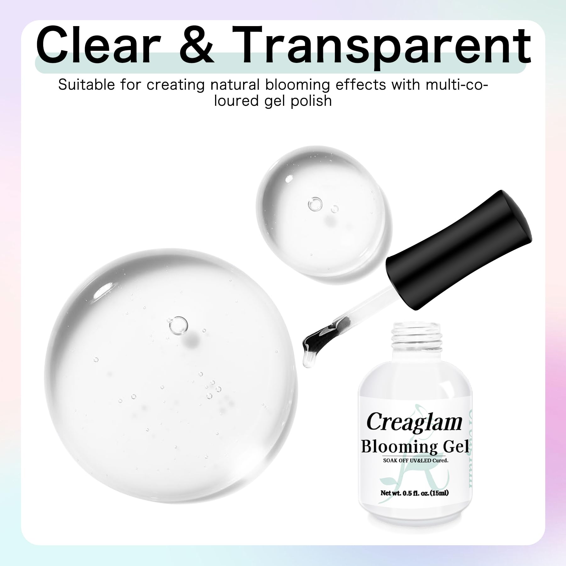 Acuarela sutil y transparente, Creaglam ofrece lavados delicados.