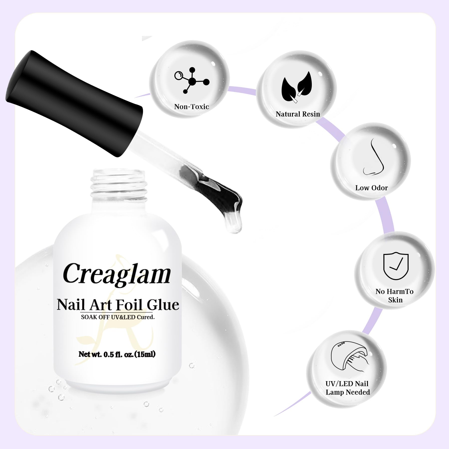 Creaglam durabilidad 3-6 semanas manteniendo el foil intacto.