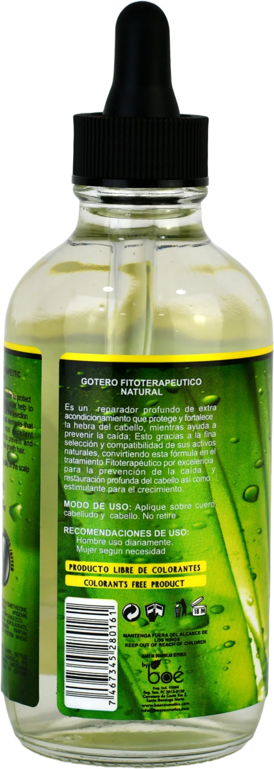 Crece Pelo Gotero 4oz 2-Pack, caja decorativa para almacenamiento práctico.