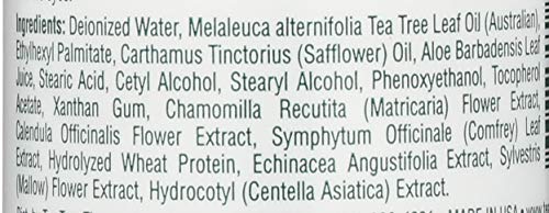 Textura cremosa Tea Tree Therapy se absorbe sin grasa