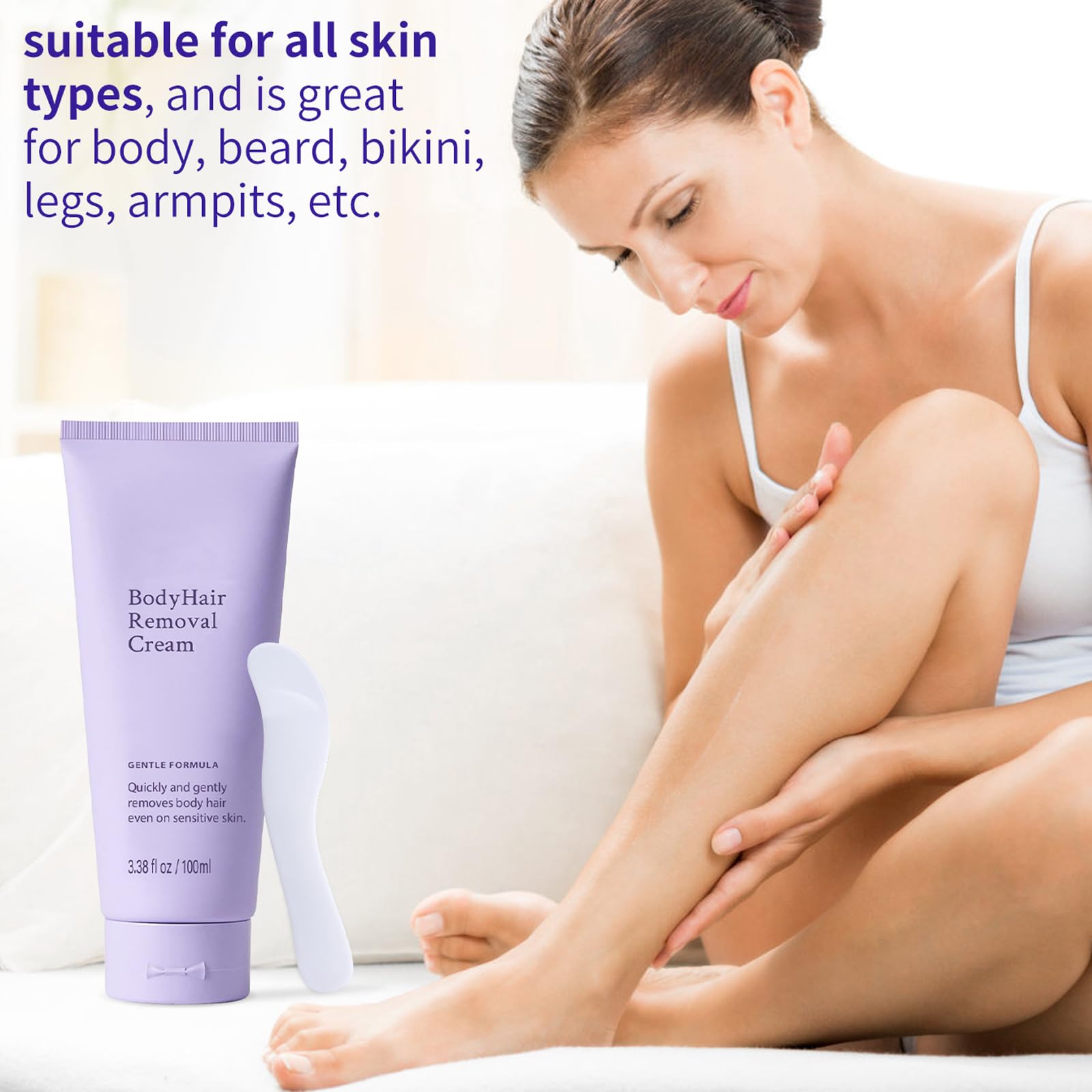 crema-depilacion-pelo-bikini-piernas-axilas uso versátil en varias zonas.