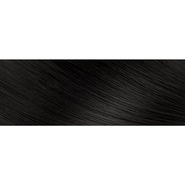 Creme of Nature Coloración líquida C10 Negro Azabache, muestra de color, acabado suave.