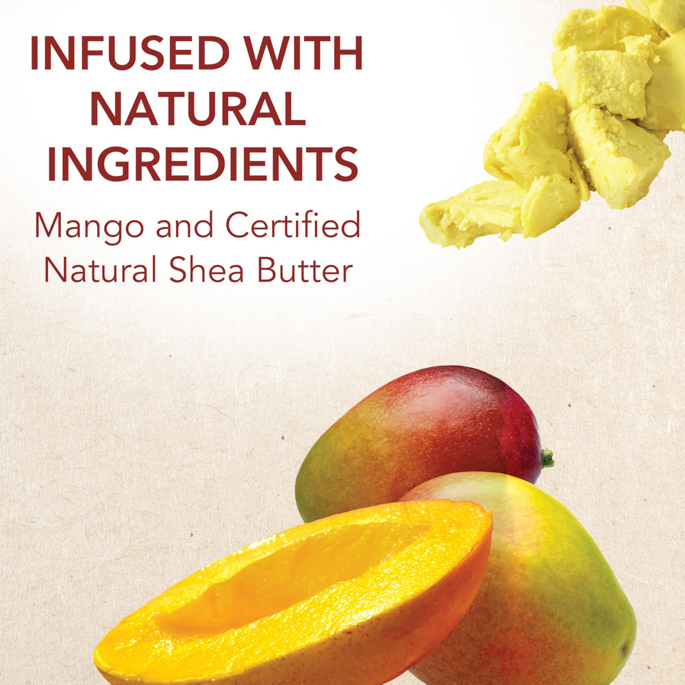Creme of Nature acondicionador mango y manteca de karité, cabello hidratado y manejable tras lavado.