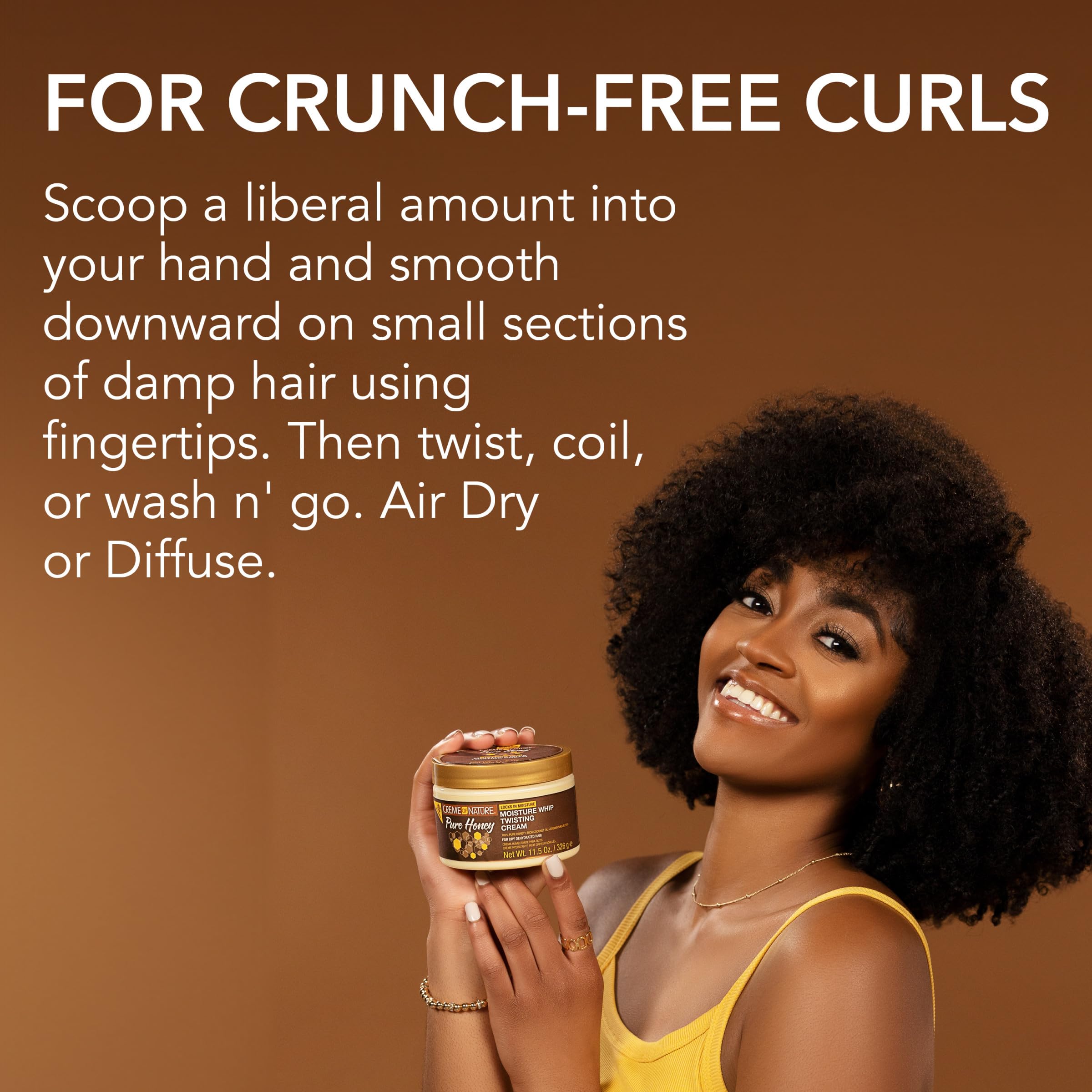 Creme of Nature Crema ligera sin residuos con acabado limpio