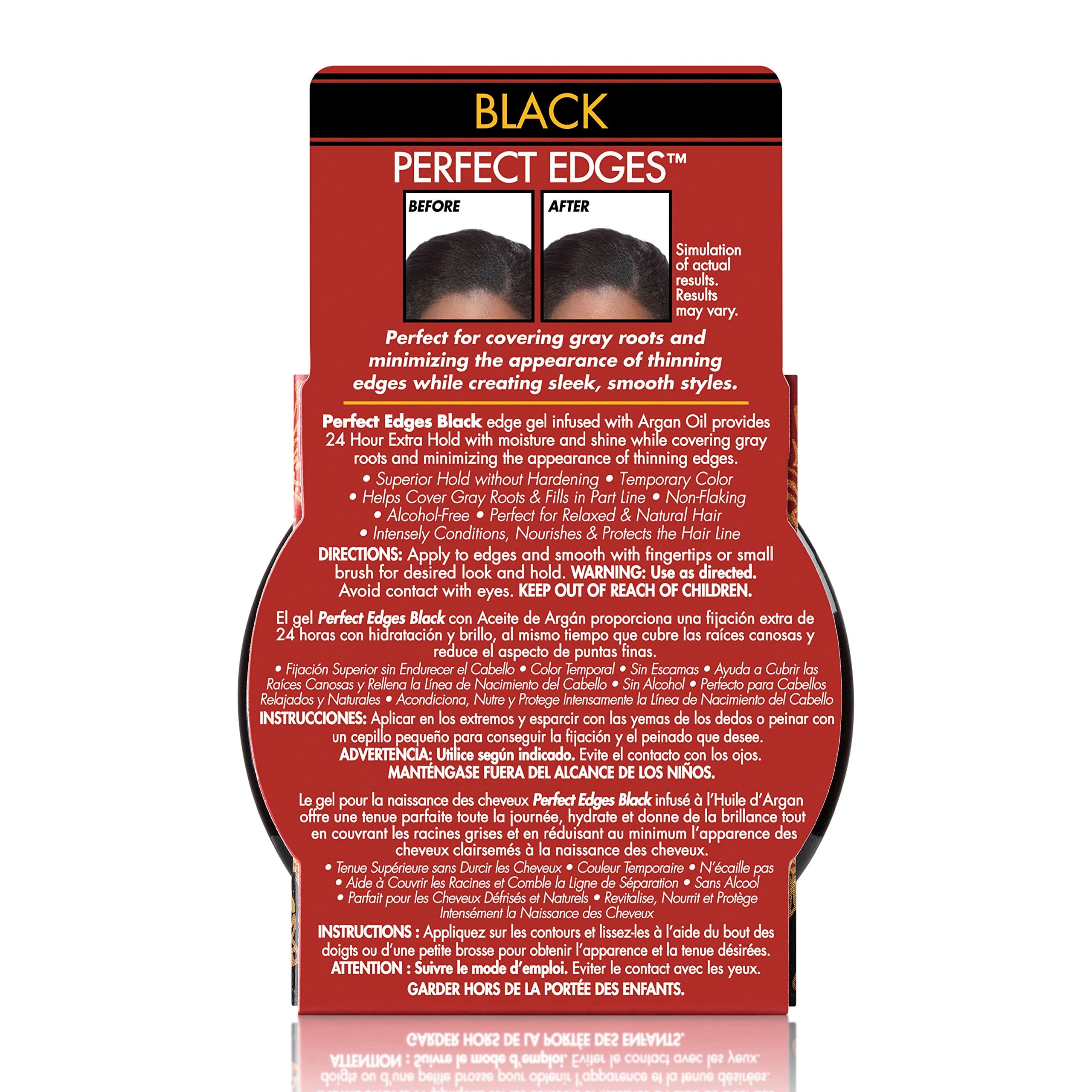 Creme of Nature Perfect Edges define líneas y puntas con brillo natural