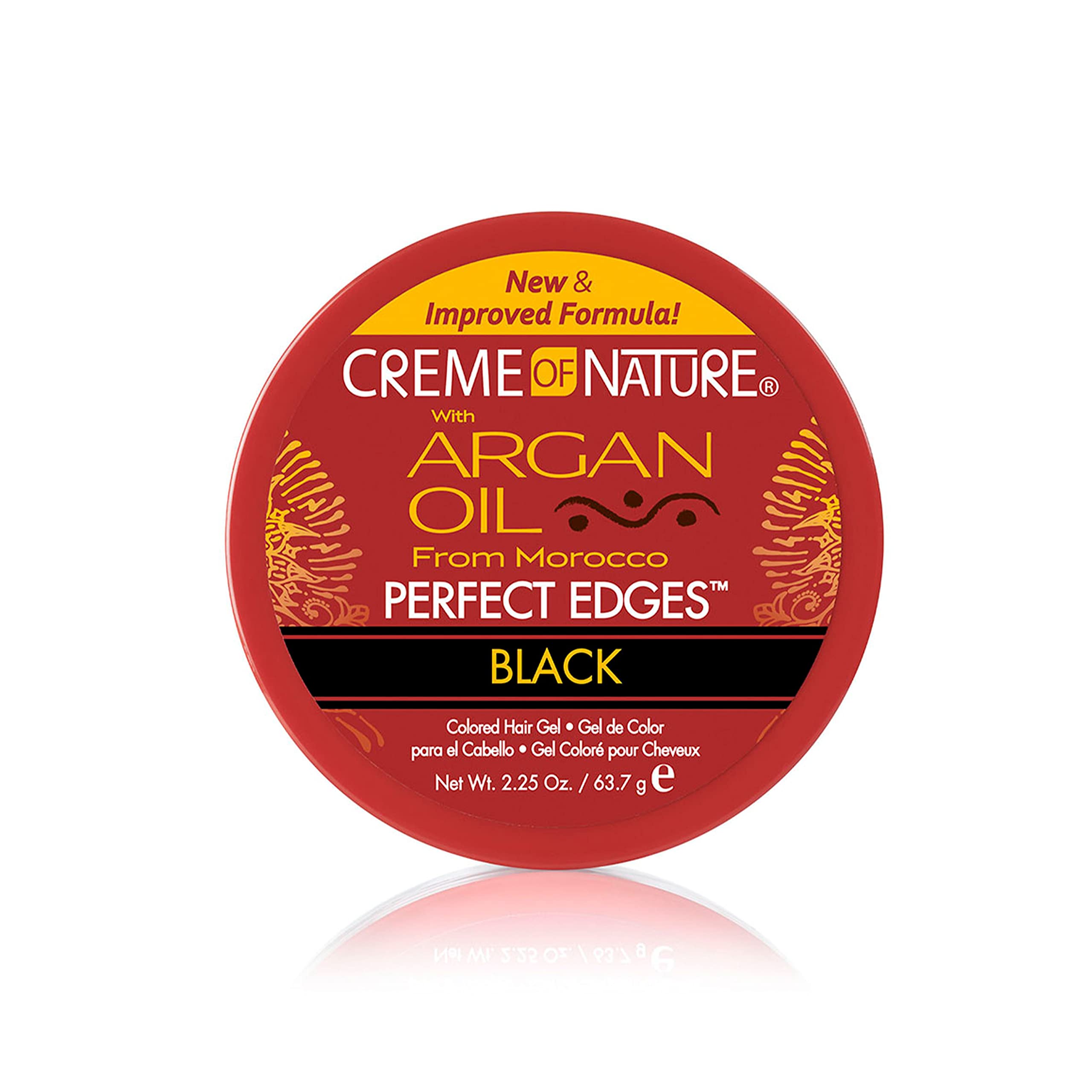 Creme of Nature Perfect Edges negro tintado para un acabado pulido de 24 horas