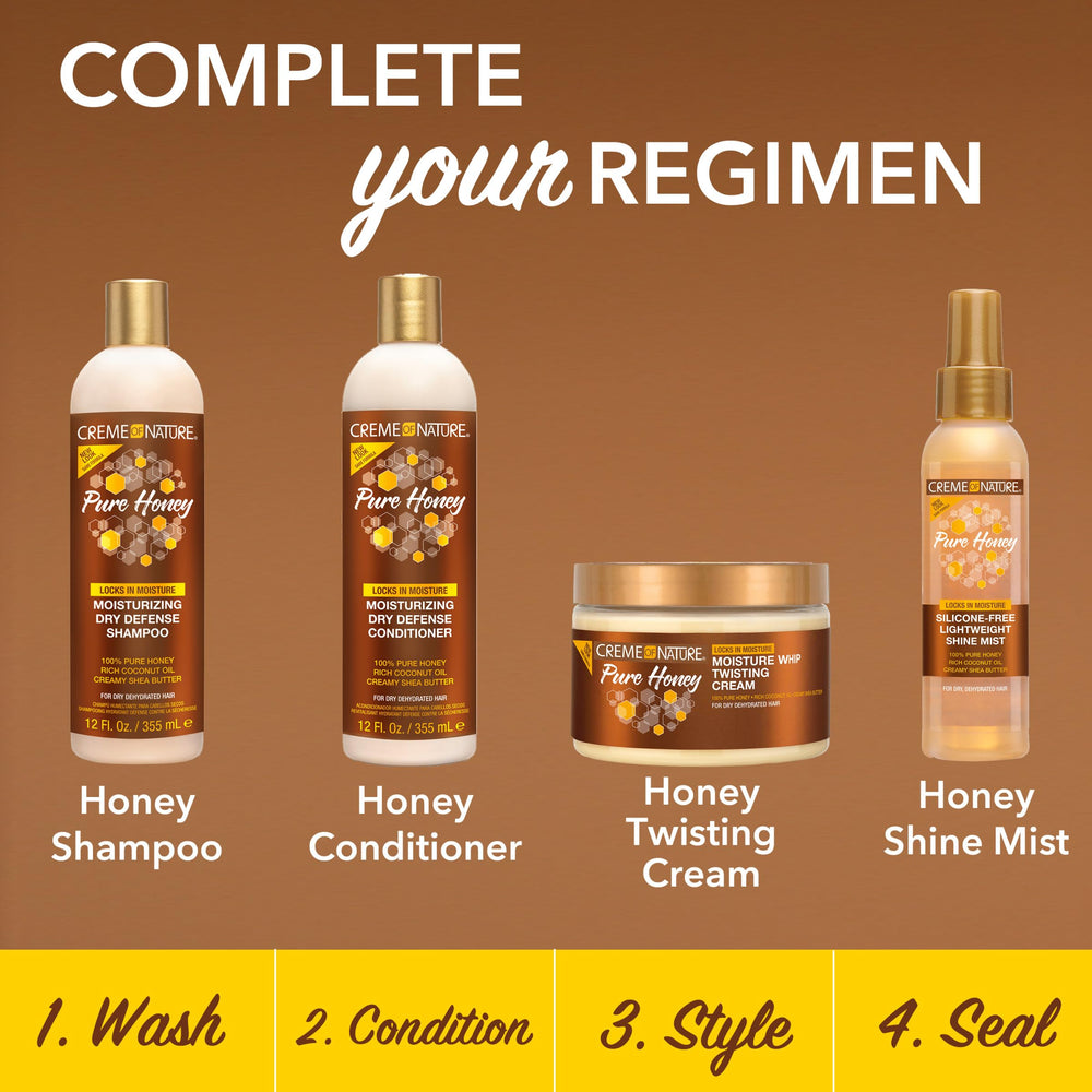 Creme of Nature Protege estilos trenzados y rizos torcidos