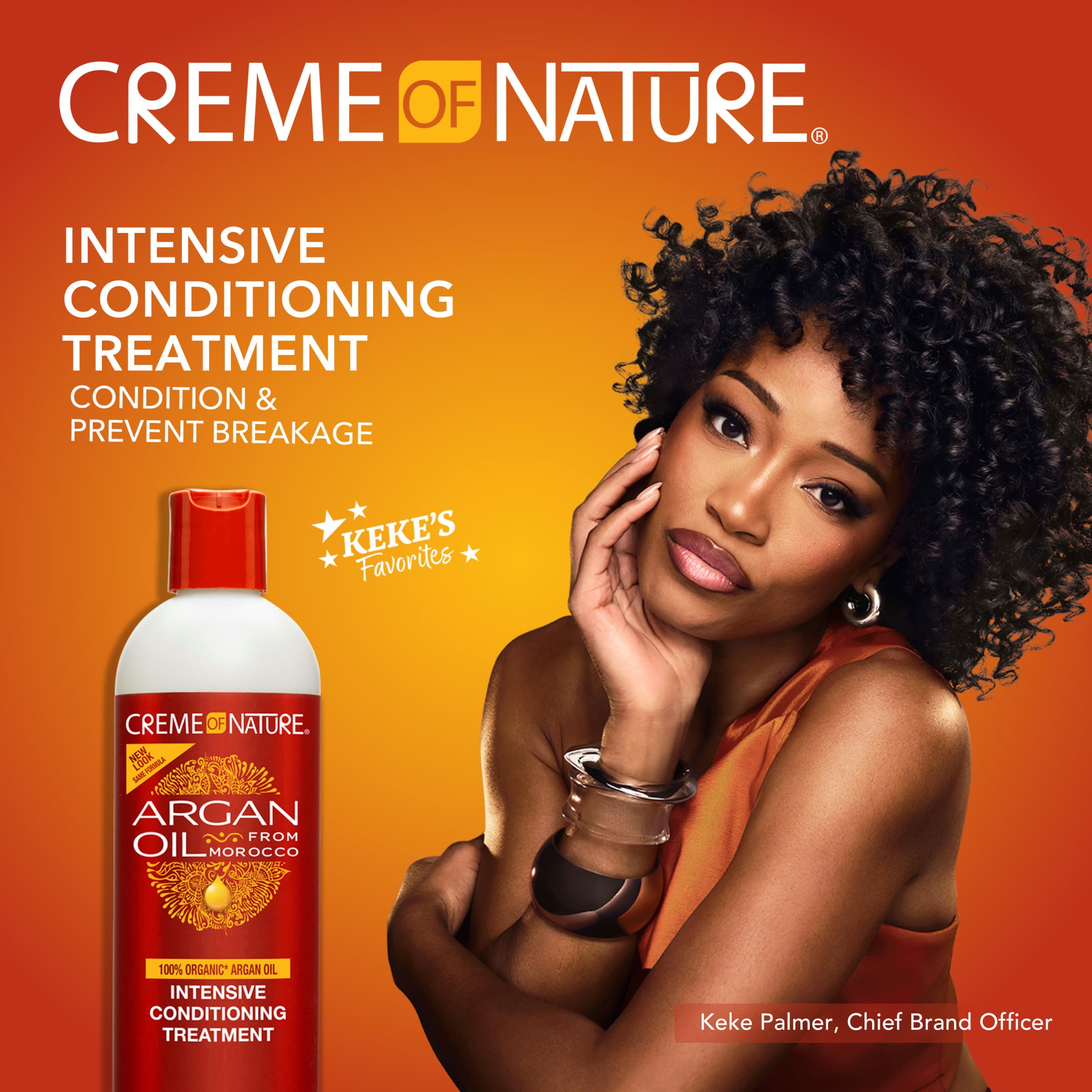Creme of Nature textura cremosa lista para aplicar y desenredar.