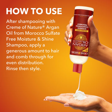 Creme of Nature tras lavado facilita el peinado y control del frizz.
