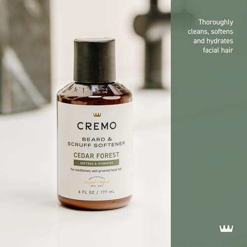 Cremo suavizante de barba, textura cremosa que suaviza barbas densas.