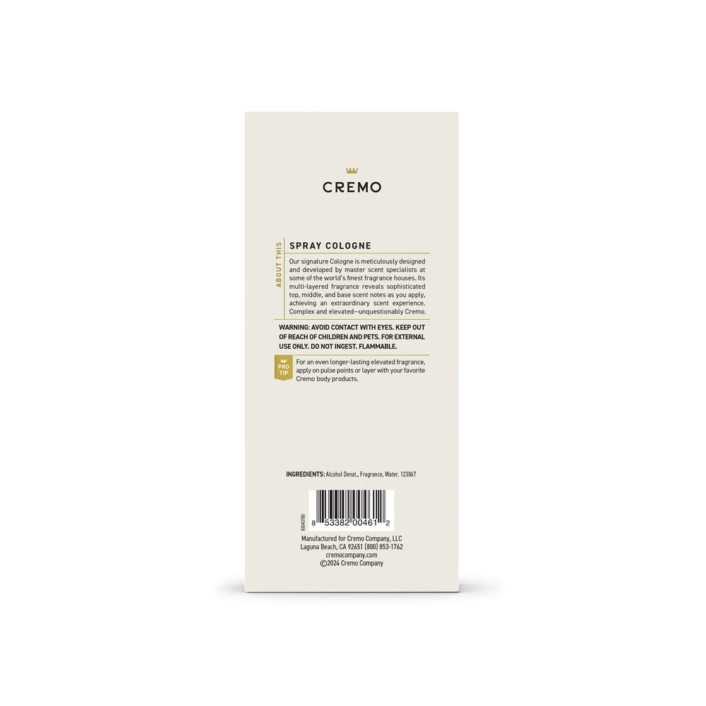 Cremo colonia para hombres, ideal para la rutina diaria con estela sutil.