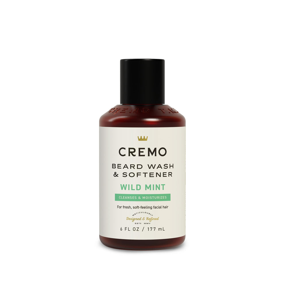 Cremo suave para barba menta salvaje, botella-vertido facilita la aplicación rápida
