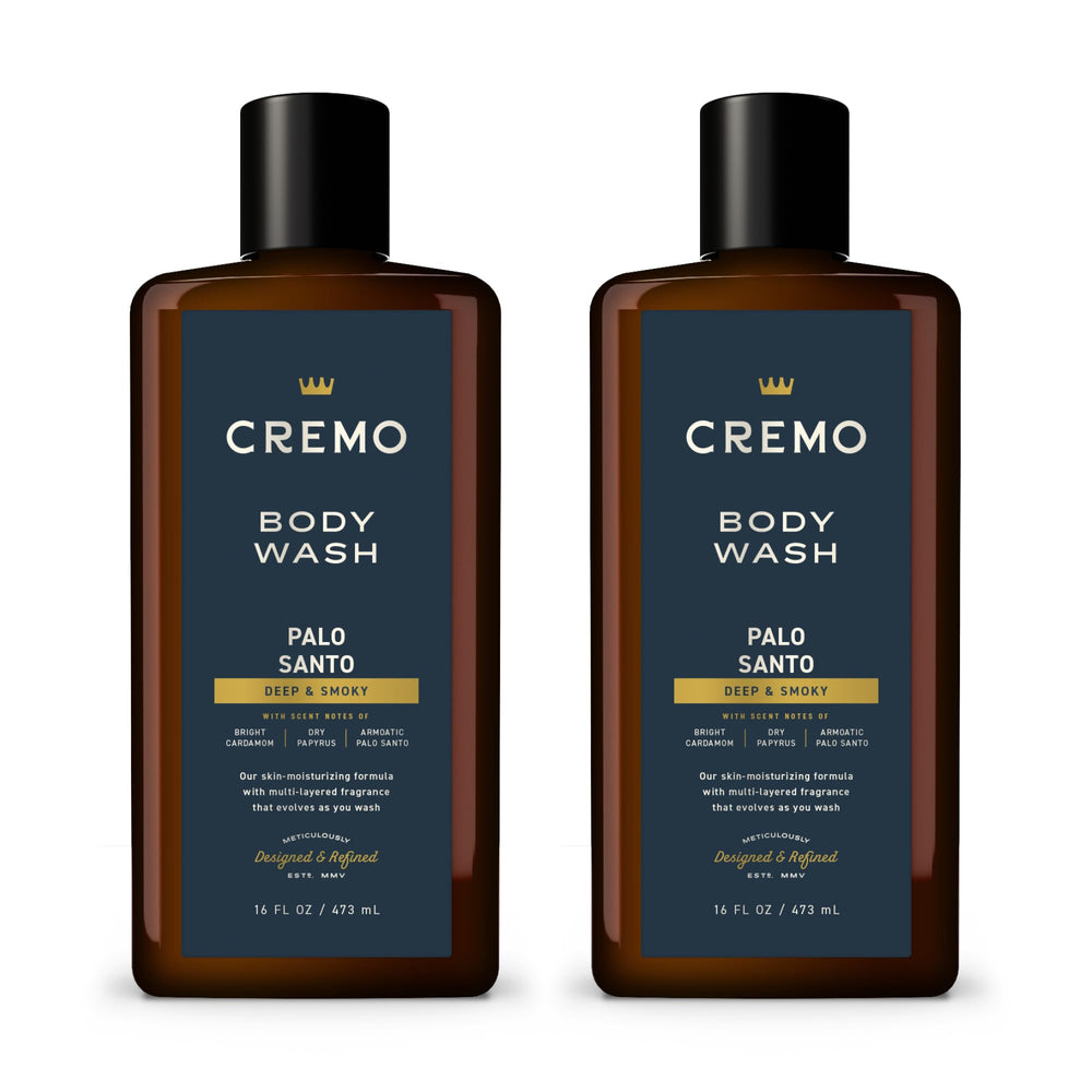 Cremo Palo Santo: la botella destaca para una experiencia de ducha sofisticada.