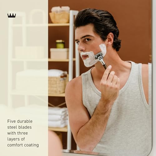 Cremo refill image featuring pull-back trimmer for precise grooming