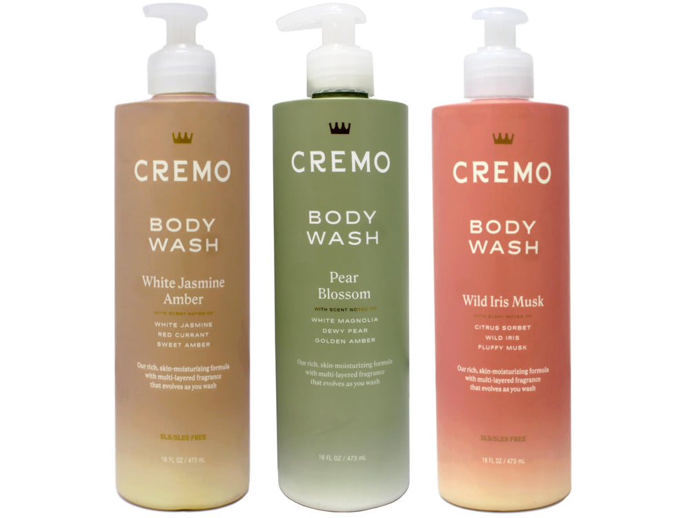 Cremo set ducha Jazmín Blanco Ámbar, aroma envolvente y piel hidratada.
