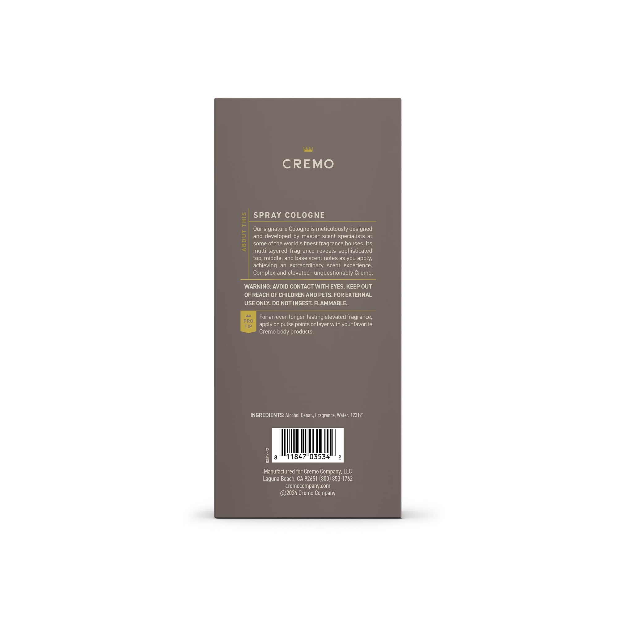 Cremo Vintage Suede muestra perfume: ideal para probar antes de comprar