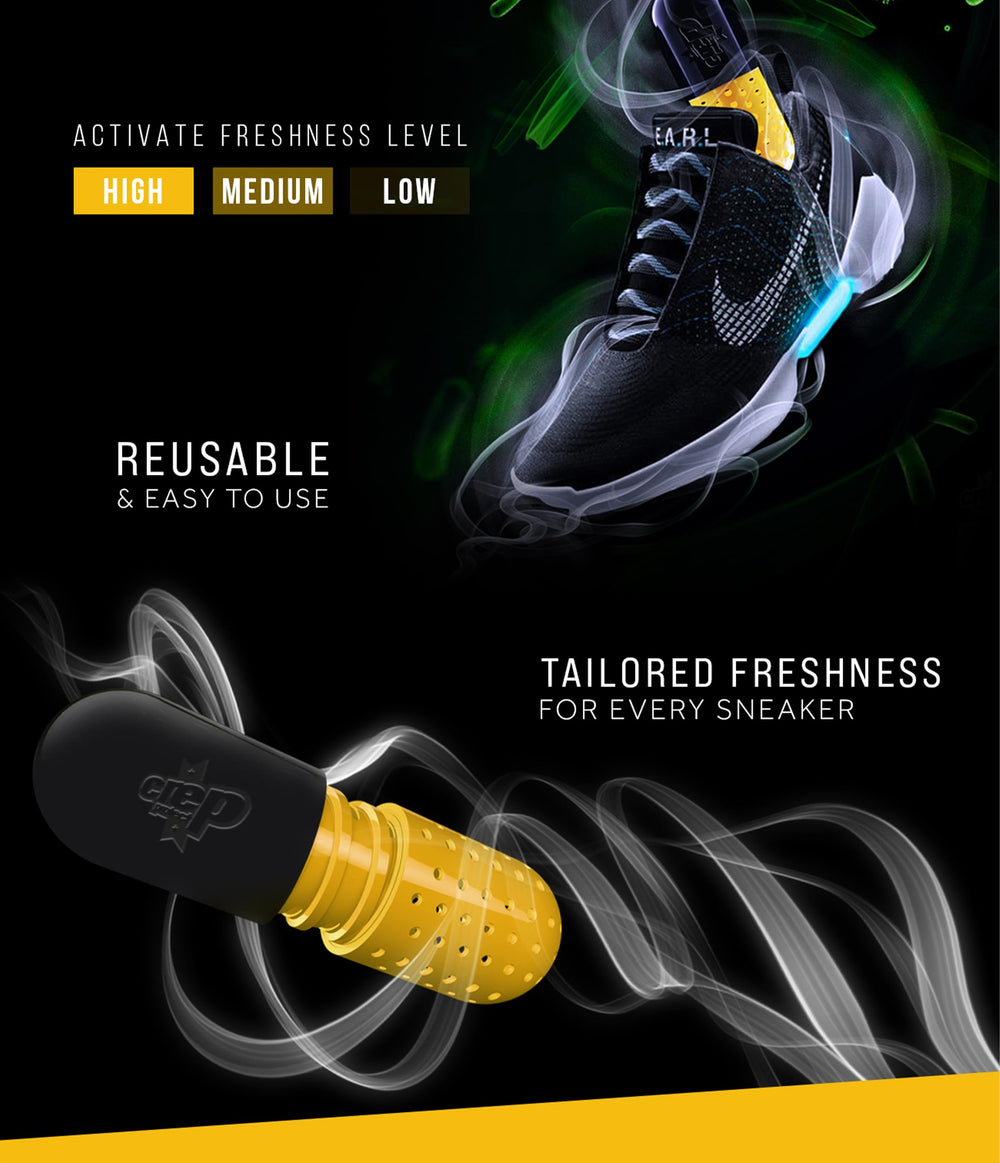 Crep Protect indicador-fragancia-tableta muestra el nivel deseado.