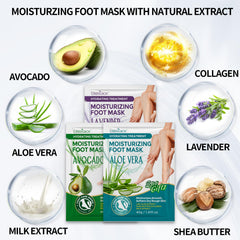 CRISTALBOX mascarilla para pies con aplicación fácil y rápida.