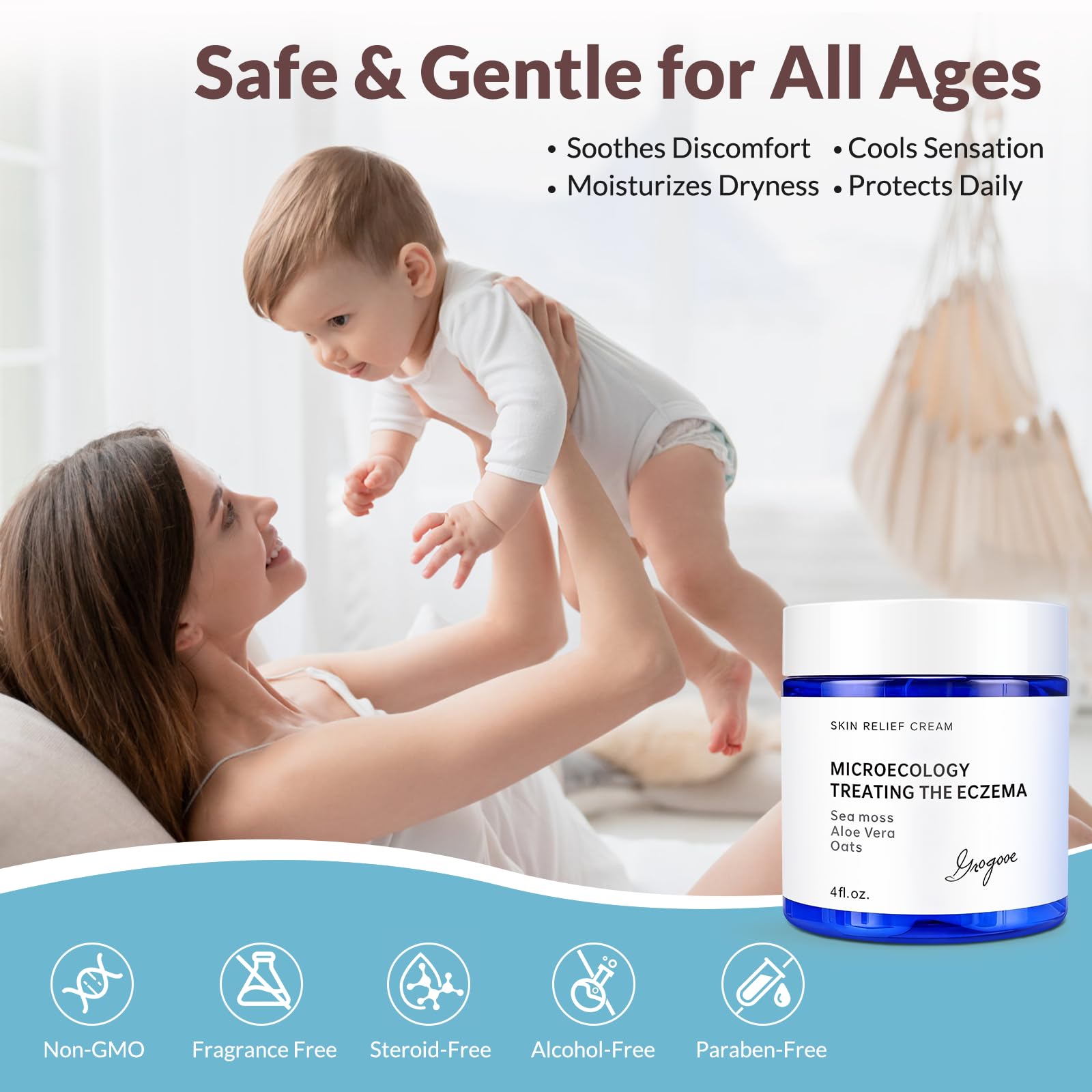 Aloe vera refrescante en Crogooe para piel calmada.