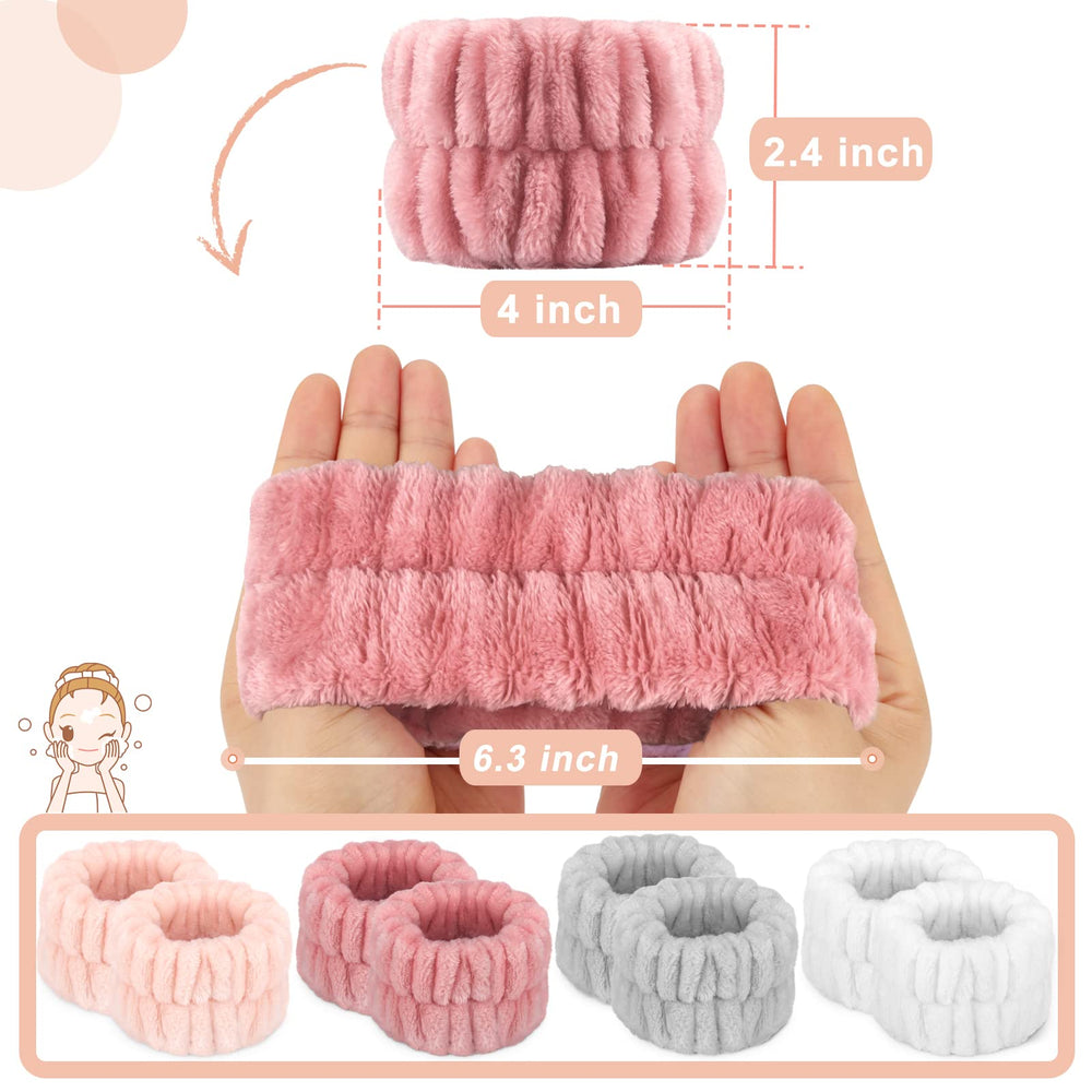 Crosize bandas microfibra lavado facial: suaves y reutilizables para piel delicada