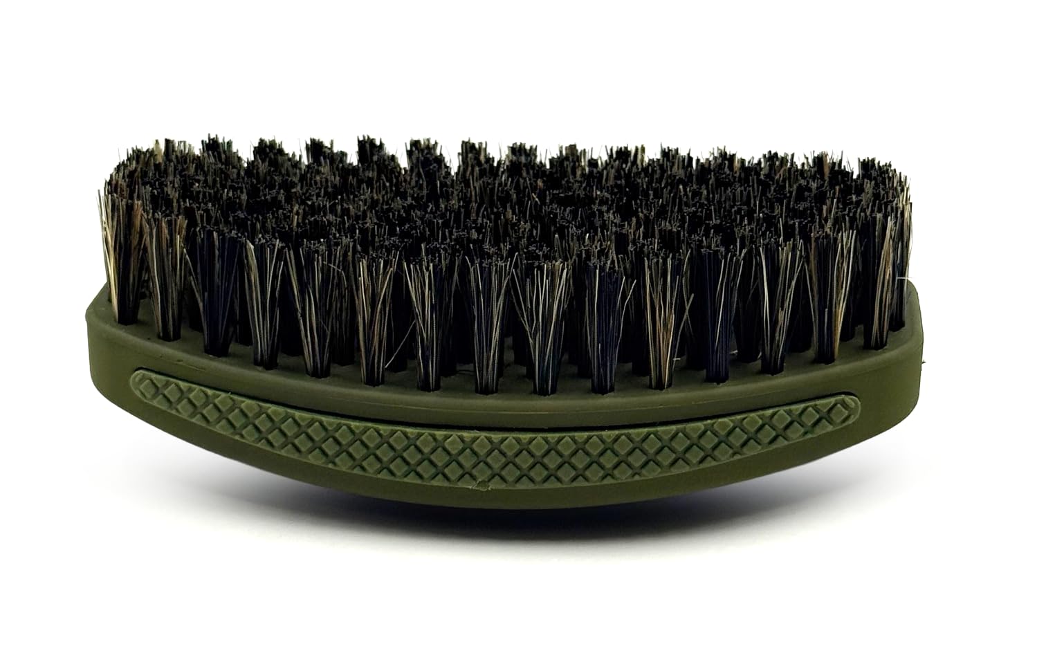 Cepillo Crown Quality Olive Medium Curva 360 Ola Caesar 2.0, diseño curvado para ondas