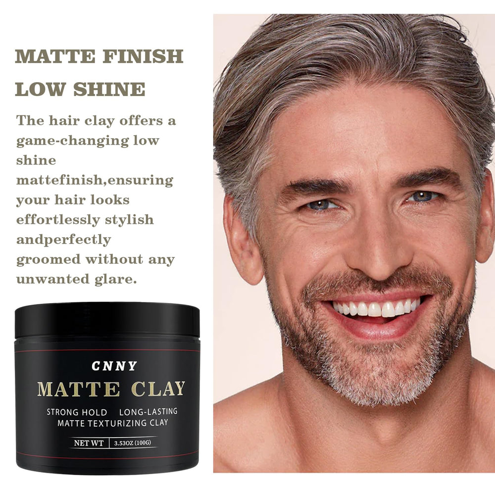 Crownnaturally arcilla para peinar: peinado masculino duradero sin brillo excesivo