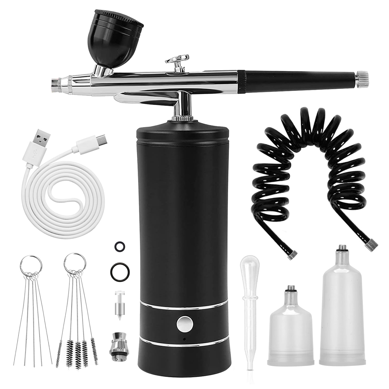 Crpen Airbrush Kit con compresor para acabado suave en uñas y maquillaje
