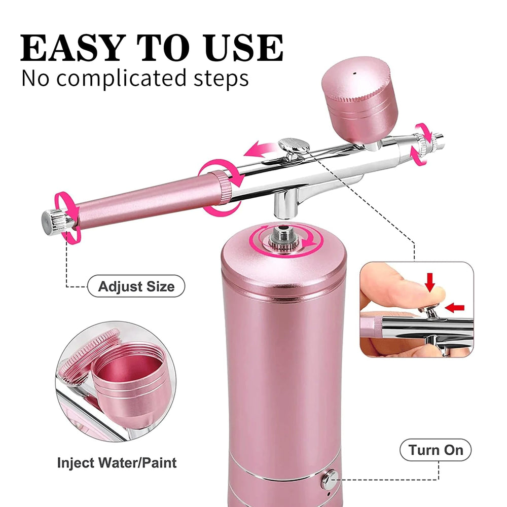 Crpen compresor de aire rosa, flujo estable para manualidades.