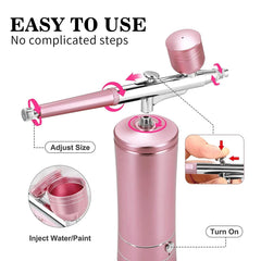 Crpen compresor de aire rosa, flujo estable para manualidades.