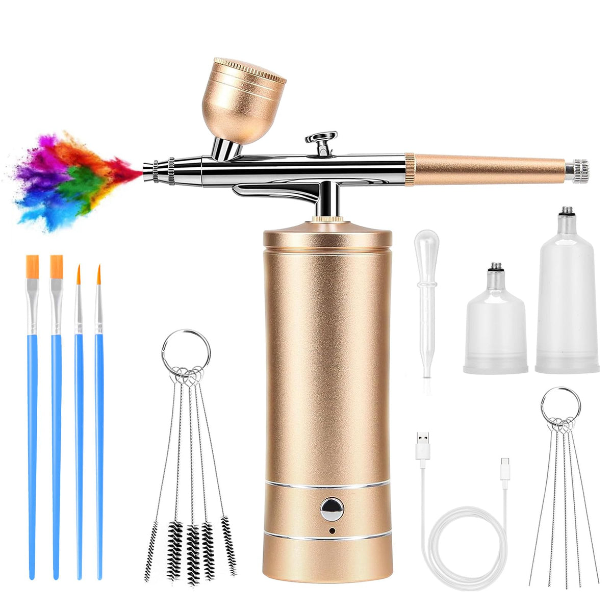 crpen kit de aerógrafo: pistola de aire compacta para acabados precisos.