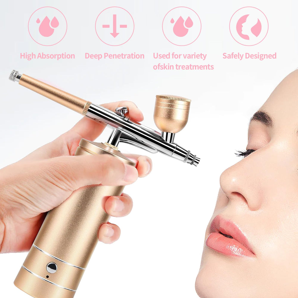 crpen kit de aerógrafo con depósitos de 7cc, 20cc y 40cc para diferentes usos.