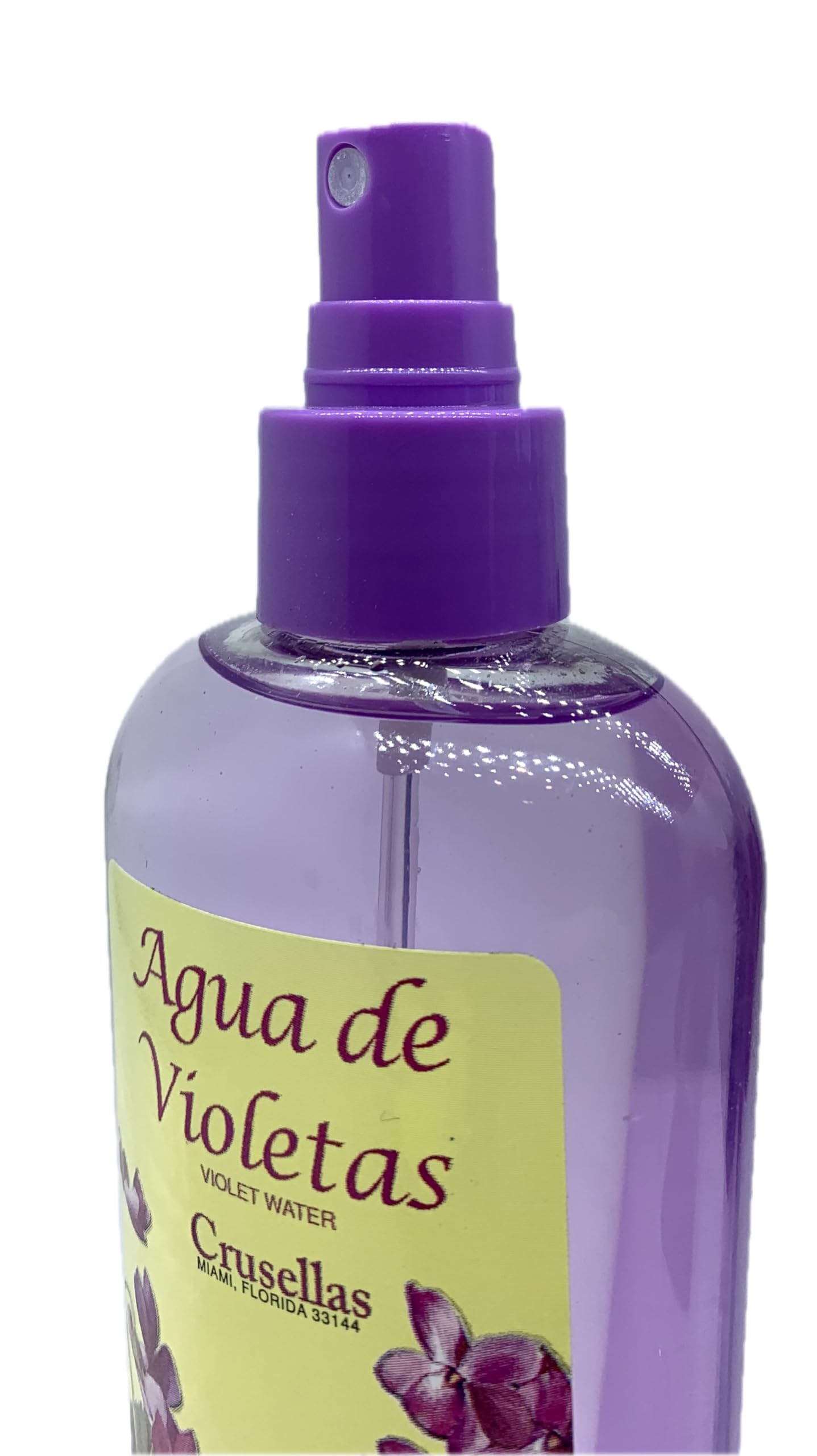 Crusellas Agua de Violetas: uso en altar para notas florales serenas.