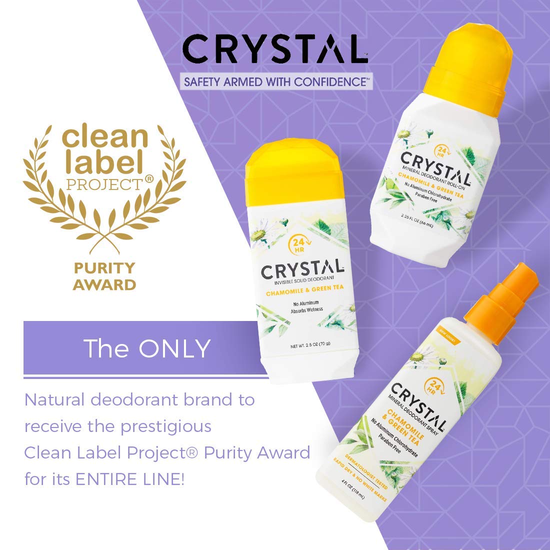 Crystal Essence spray para todo el cuerpo ideal para axilas y pies