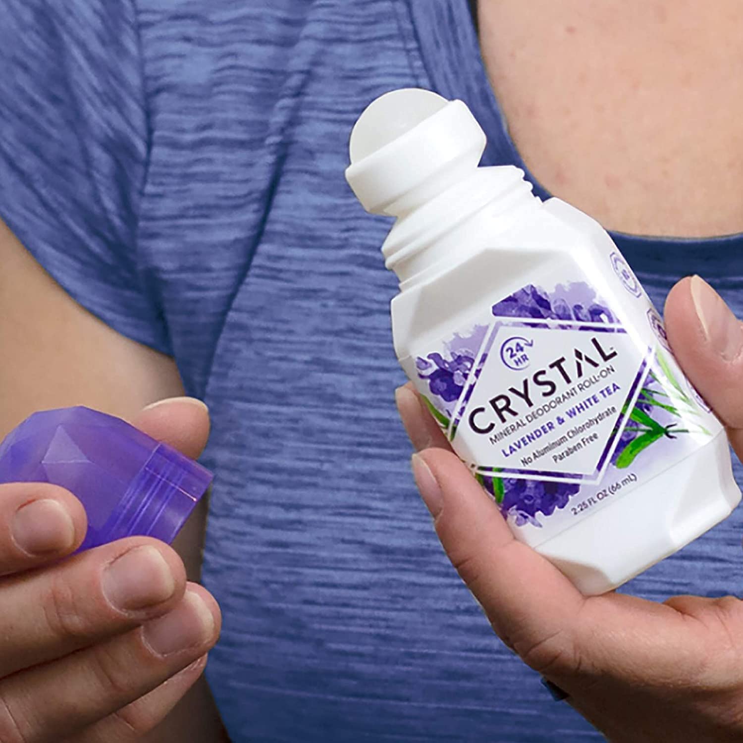 Crystal Essence desodorante mineral lavanda: uso diario con aroma relajante para la rutina.
