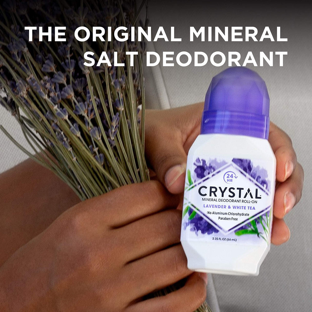 Fragancia natural de lavanda y té blanco en Crystal Essence.