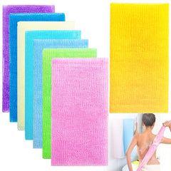 Cshangzei conjunto de 8 toallas exfoliantes para uso diario en colores variados.