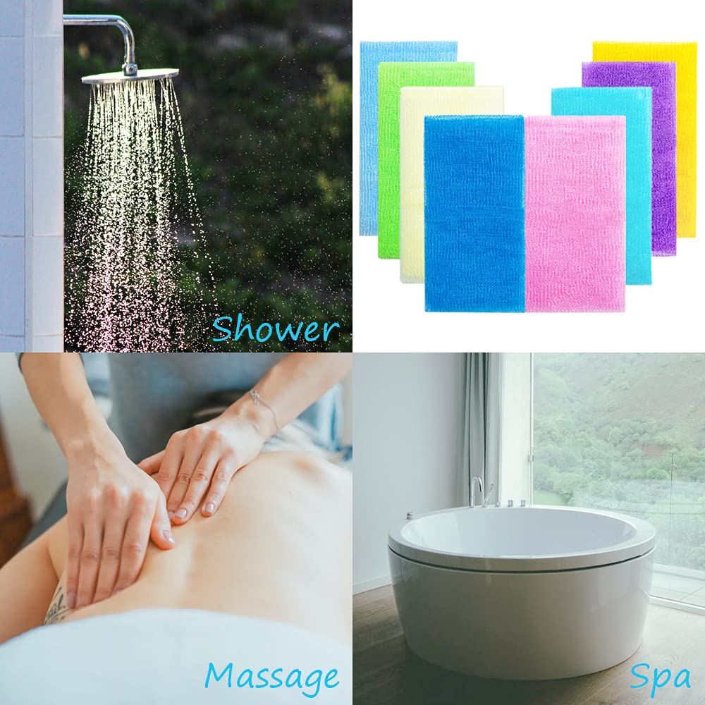 Uso corporal con Cshangzei para espalda y piernas, experiencia de exfoliado completo.