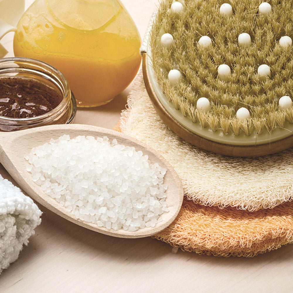 Diseño ergonómico C.S.M para un agarre cómodo durante la exfoliación.